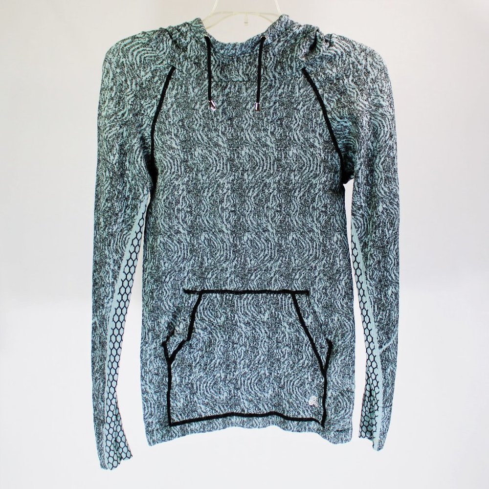 Soba Sport | Black & Turqouise Athletic Hoodie